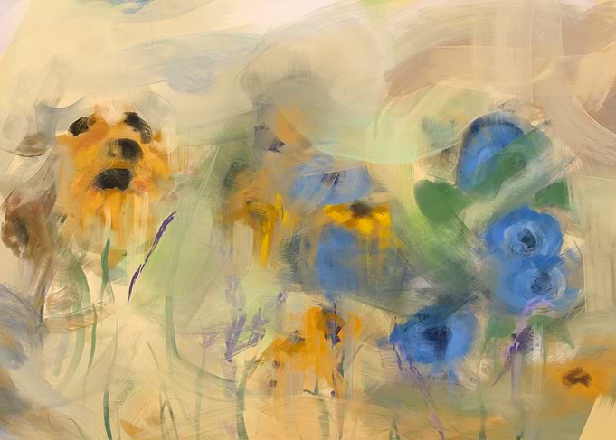 Impressionistic Floral Painting