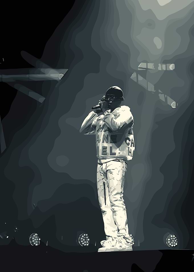 Rapper Performing on Stage