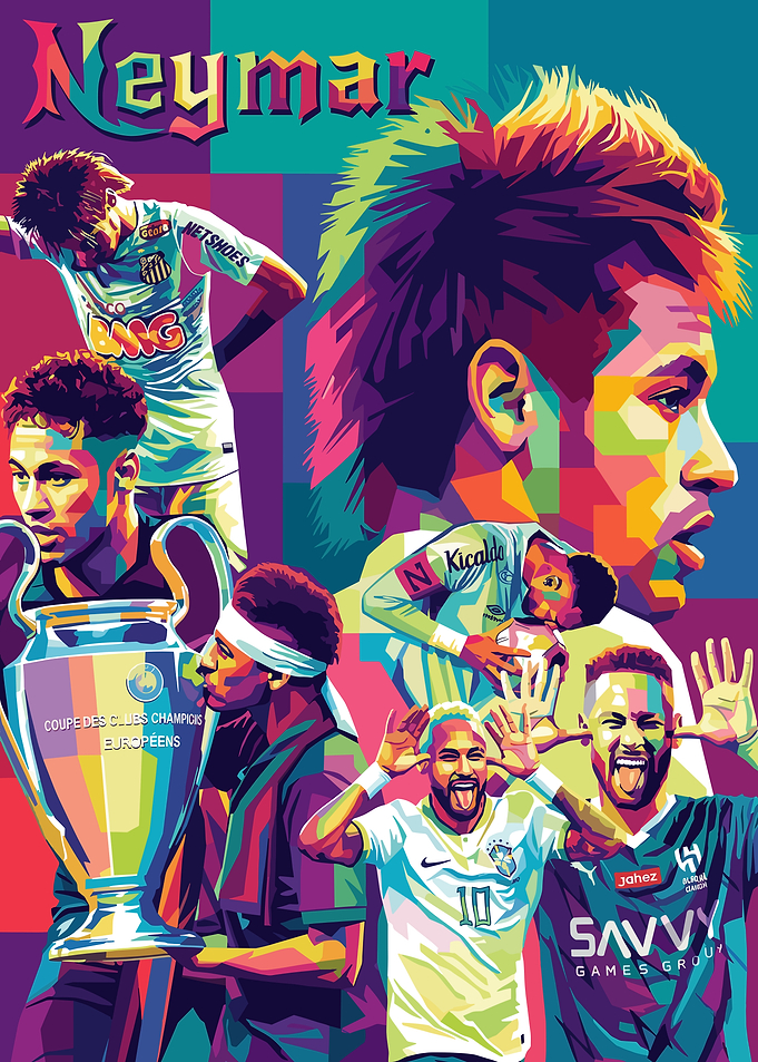 Neymar Pop Art Collage
