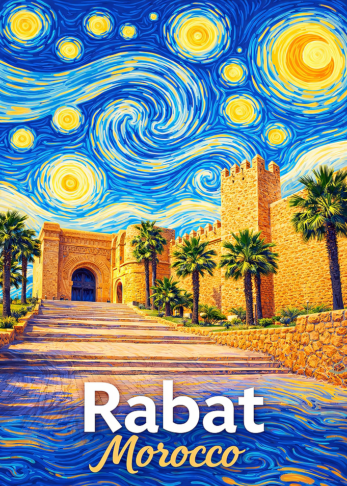 Rabat Morocco Starry Night