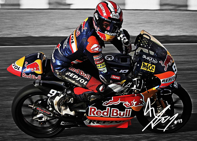 Marc Marquez Racing Motorcycle