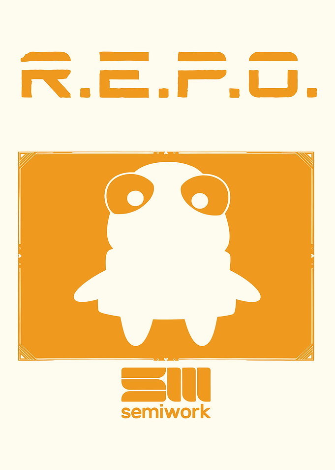 R.E.P.O. Cute Character Logo