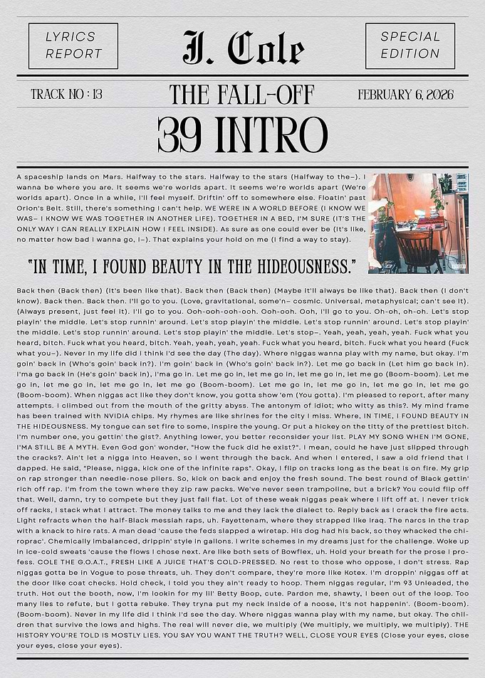J. Cole 39 Intro