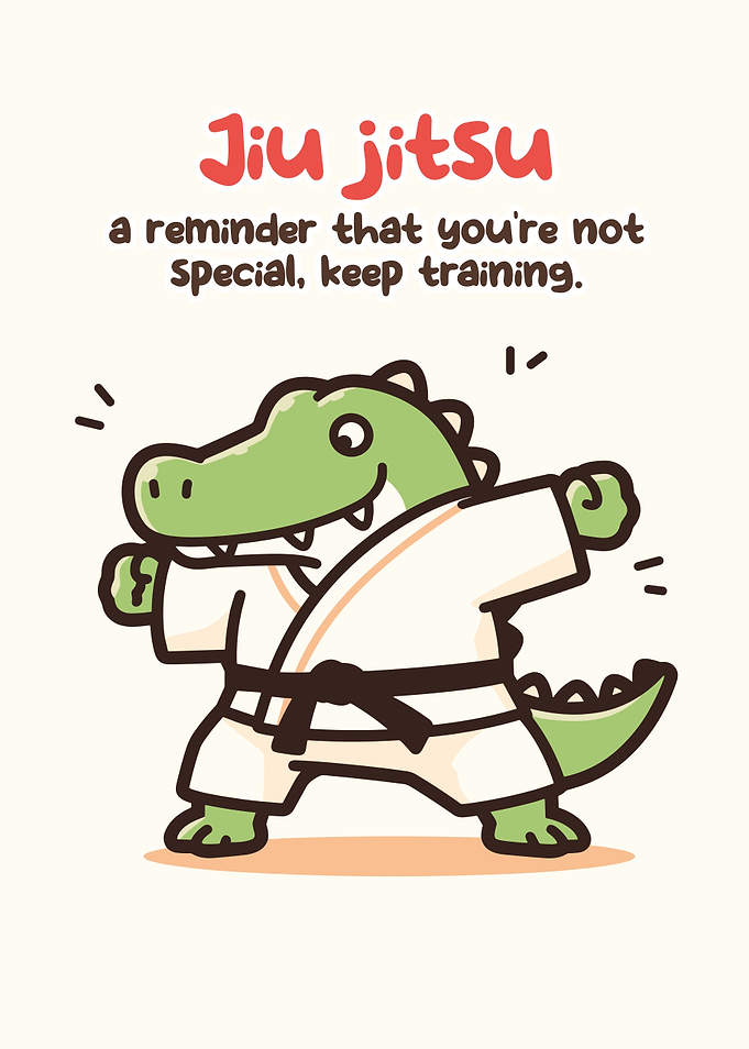 Cute Alligator Doing Jiu-Jitsu