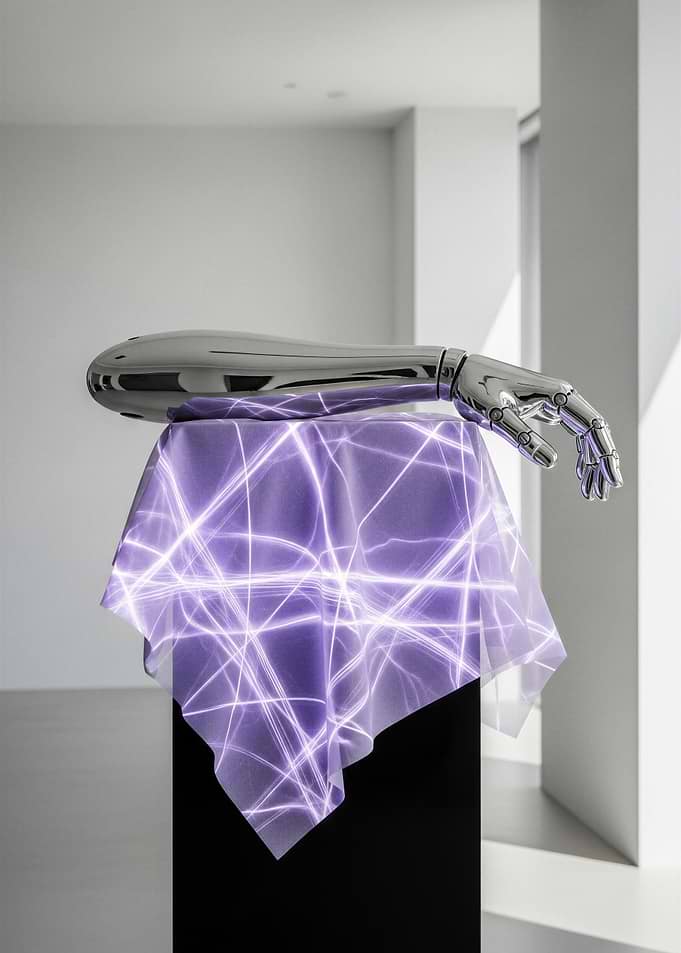 Robotic Arm on Futuristic Fabric