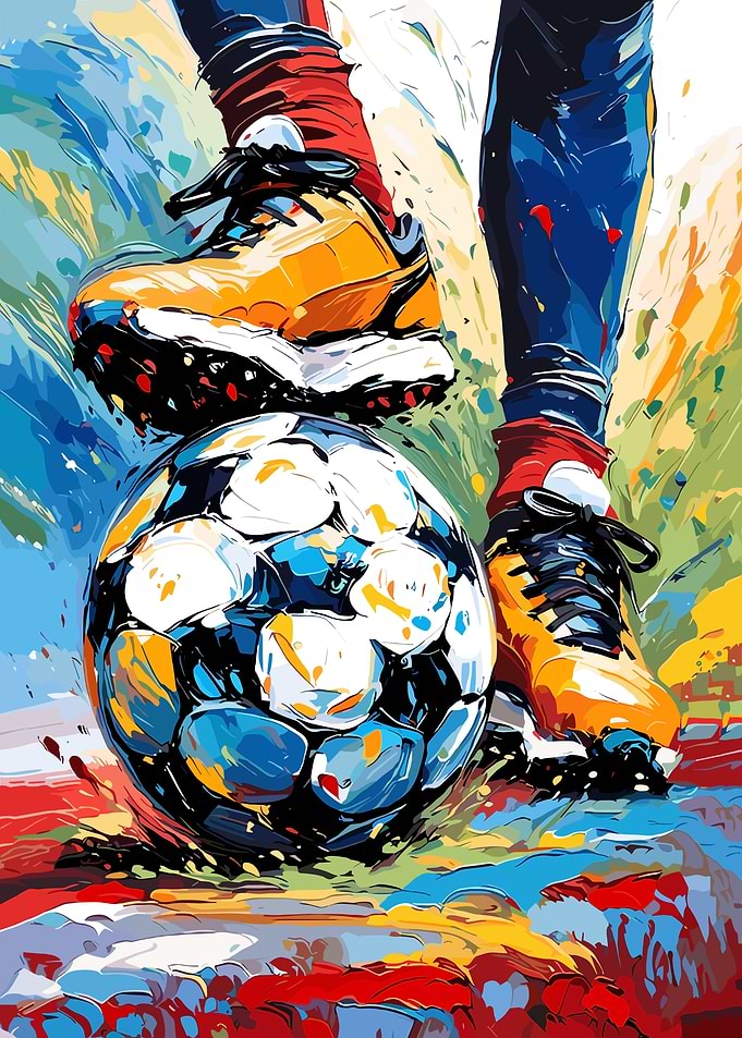 Soccer Player with Ball