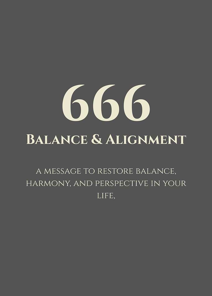 666 - Balance and Alignment