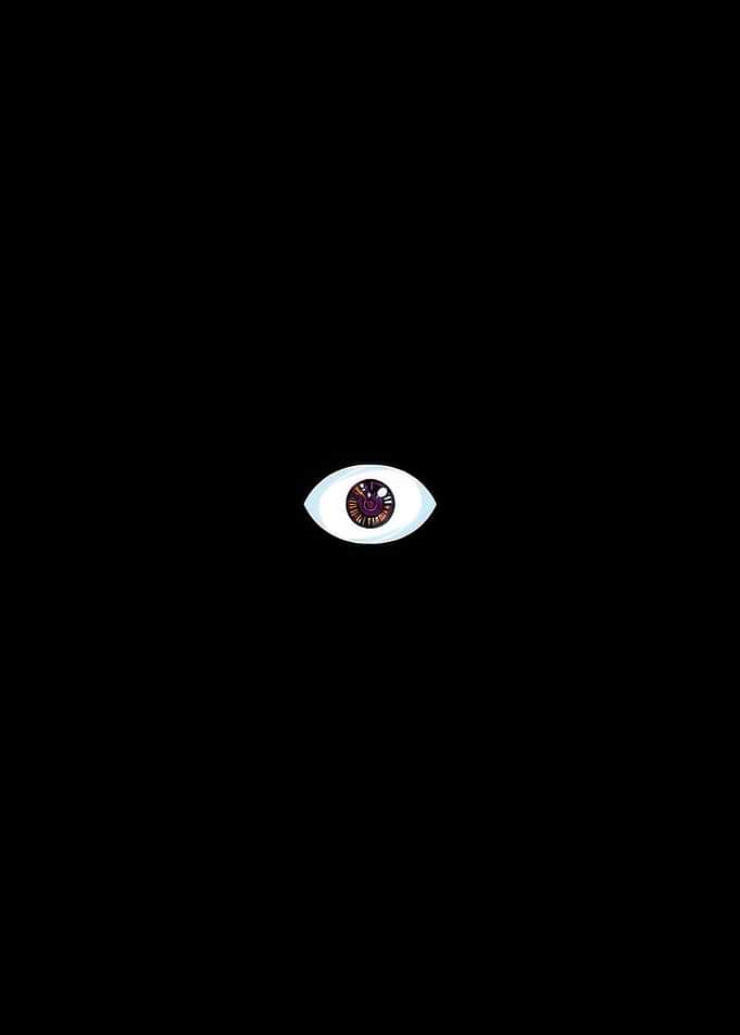 Stylized Eye with Swirling Iris