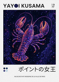 Yayoi Kusama Lobster Painting