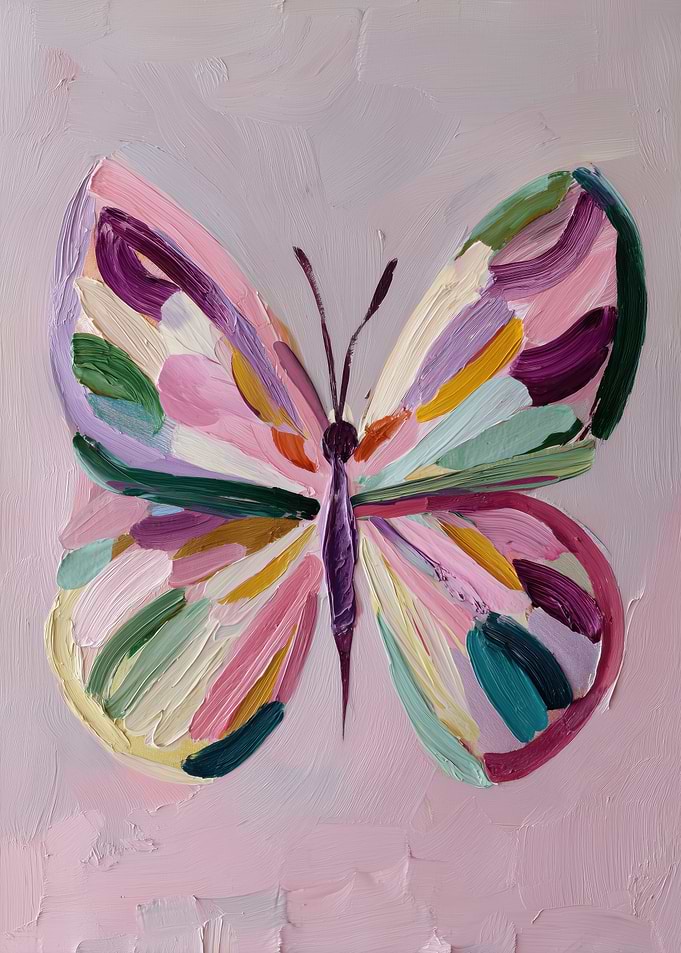 Colorful Butterfly Painting