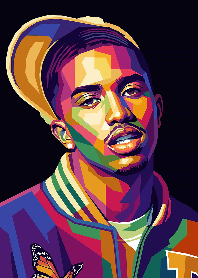 Colorful Portrait of a King Combs