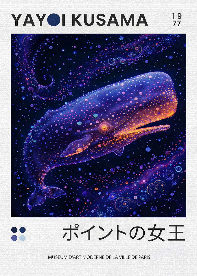 Yayoi Kusama Whale Painting