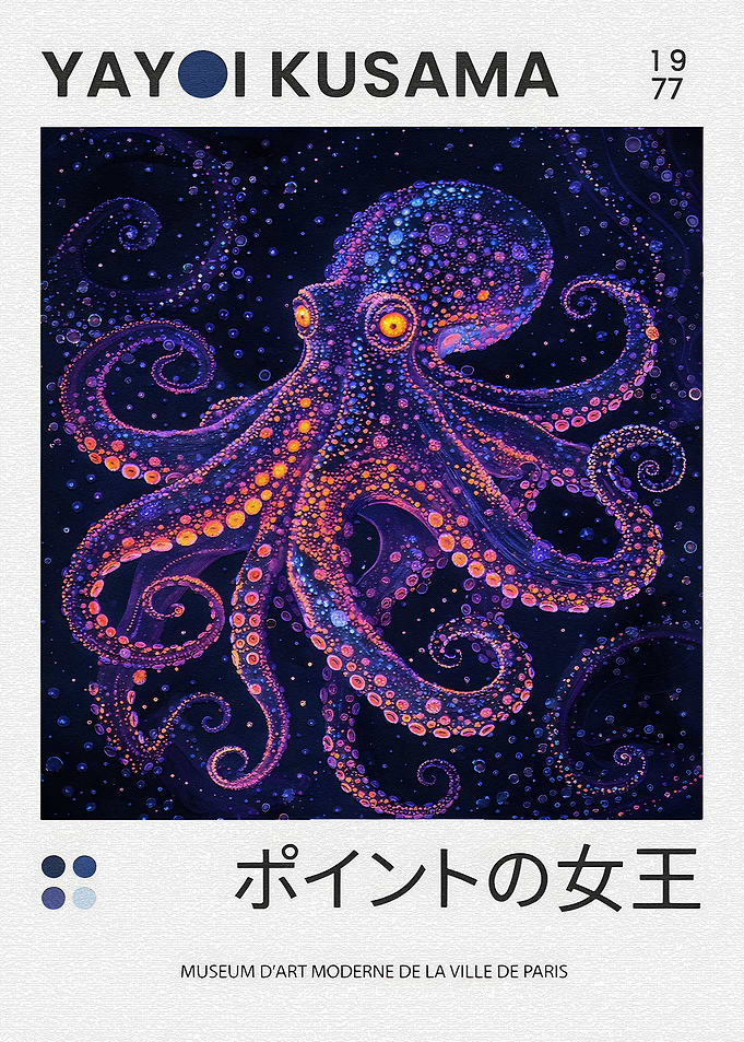 Yayoi Kusama Octopus Painting