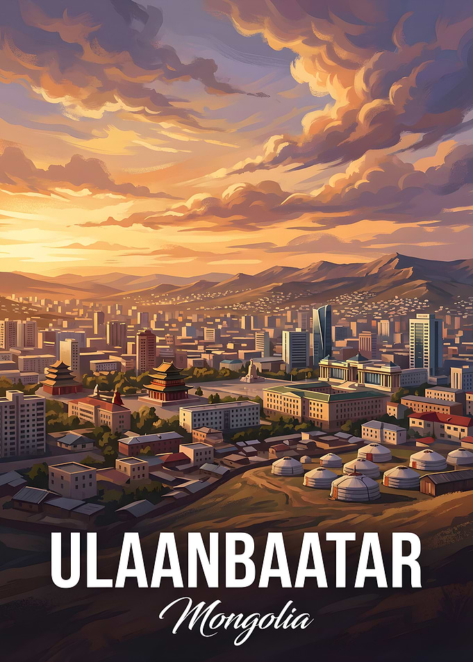Ulaanbaatar Mongolia Cityscape