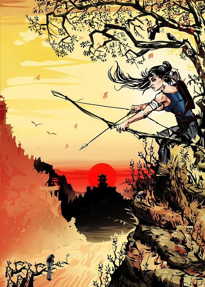 Lara Croft Game Art