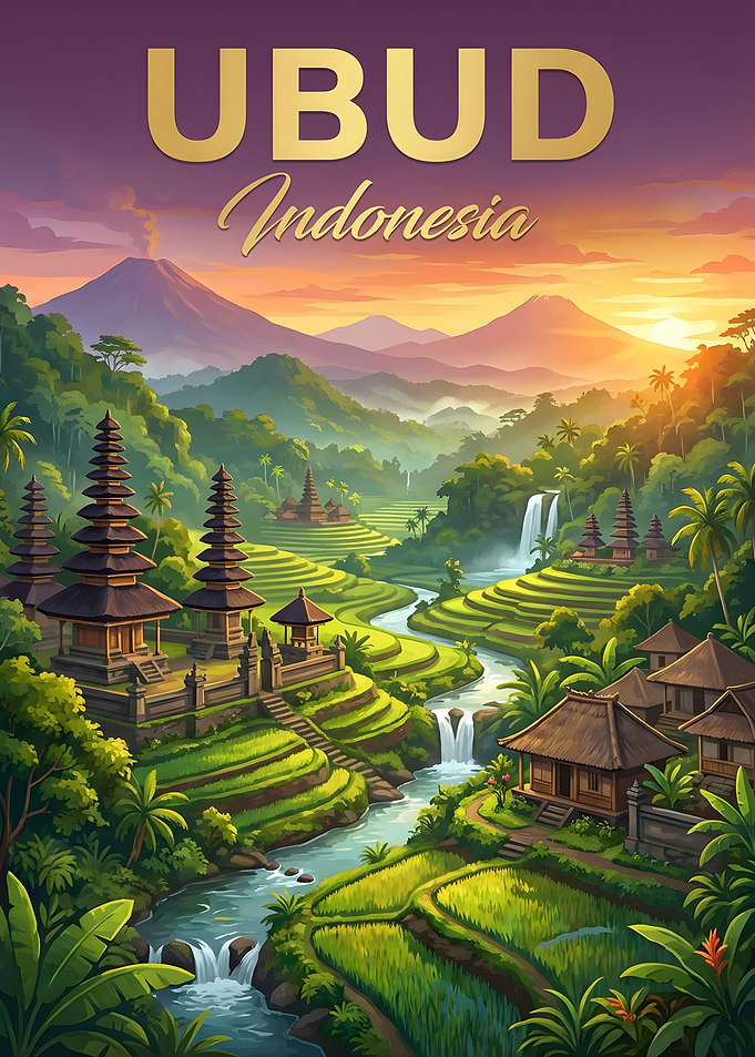 Ubud Indonesia Rice Terraces