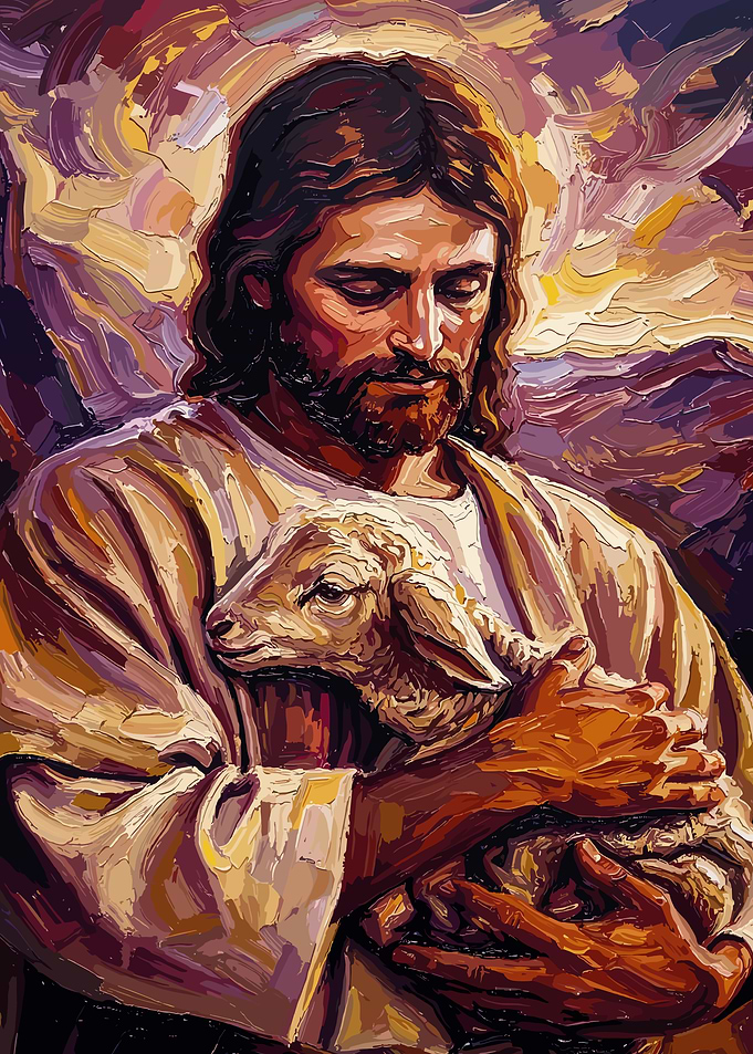 Jesus Holding a Lamb