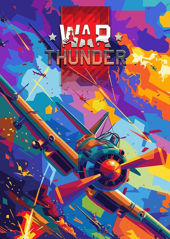 War Thunder Airplane Combat Art