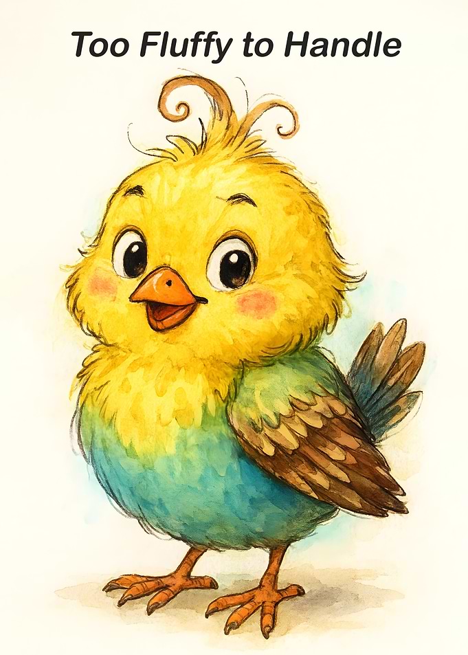 Cute Fluffy Parrot