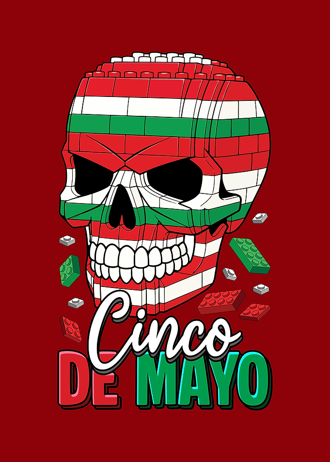 Cinco de Mayo Lego Skull