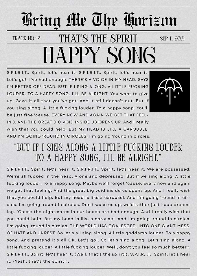 Bring Me The Horizon Happy Song