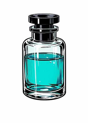 Cyan Designer Fragrance Flacon