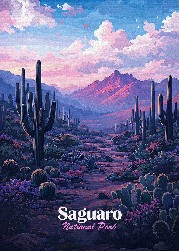 Saguaro National Park Desert Landscape