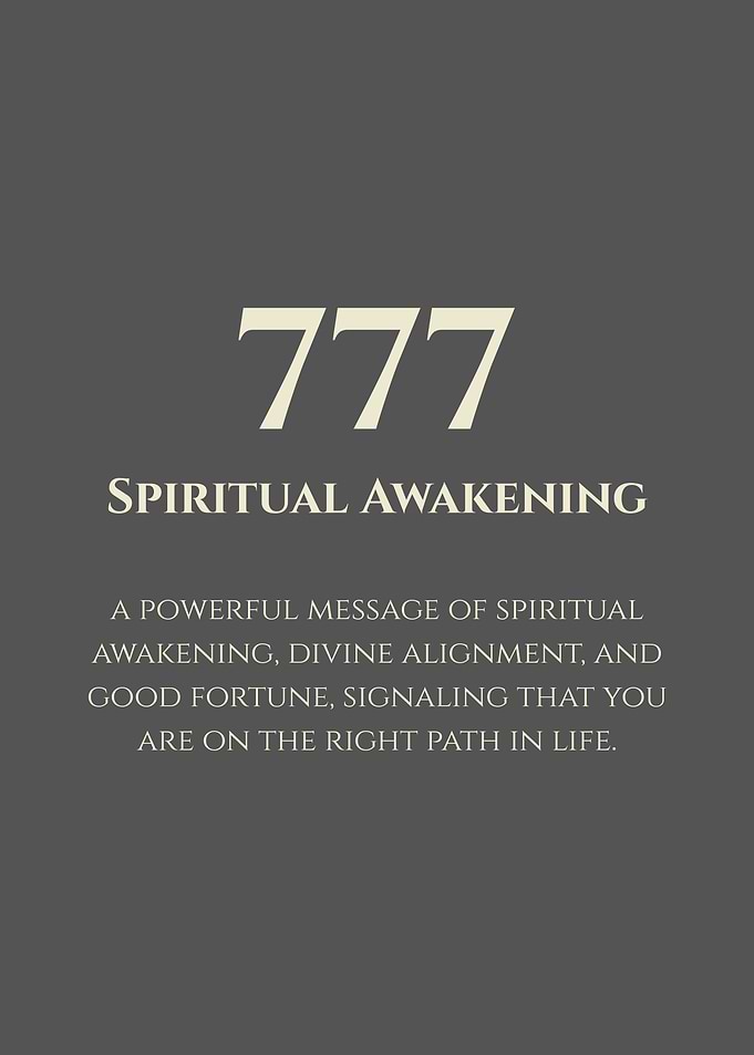 777 - Spiritual Awakening