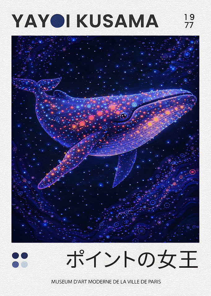 Yayoi Kusama Whale Painting
