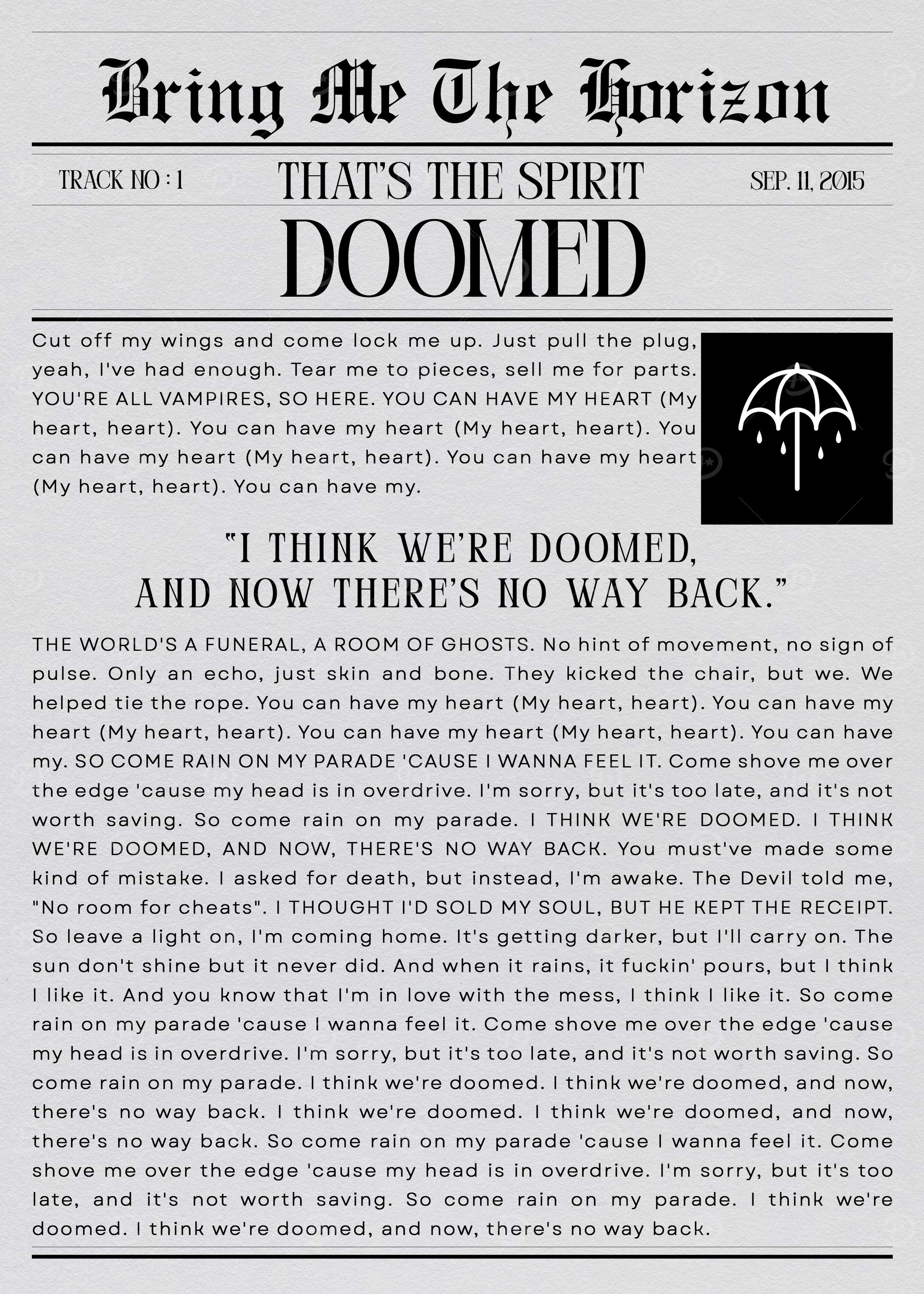 Bring me the horizon Posters Online - Shop Unique Metal Prints