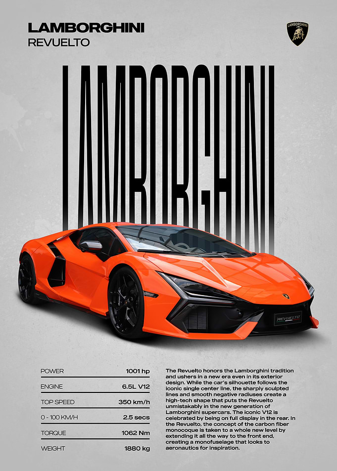 Lamborghini Revuelto Poster