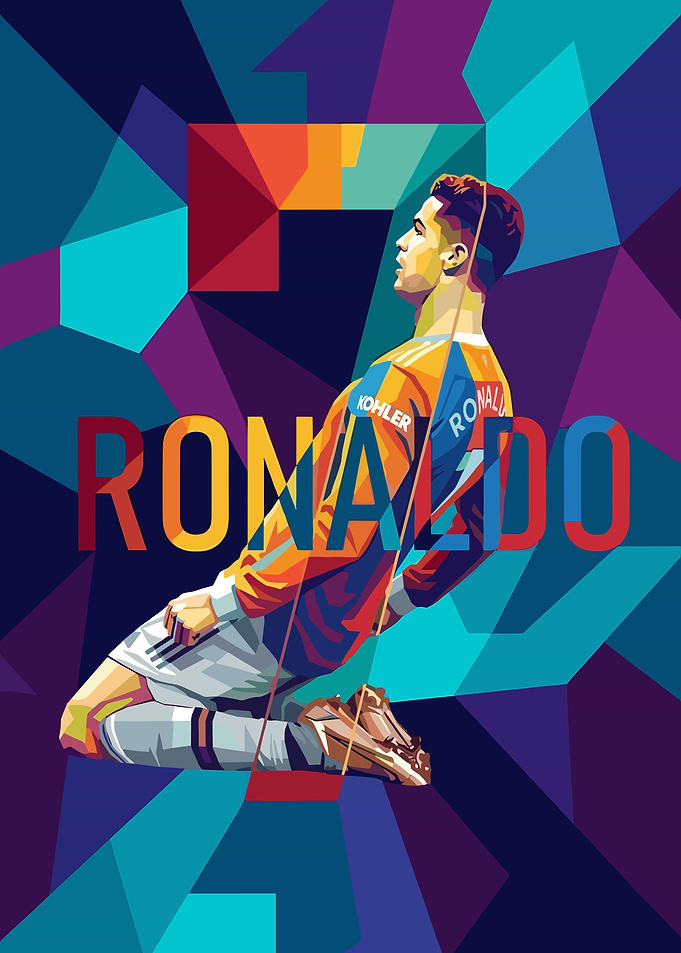 Cristiano Ronaldo WPAP Art