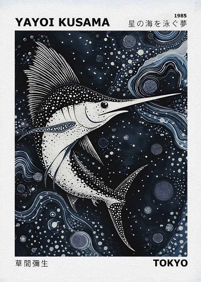 Yayoi Kusama Swordfish Dream
