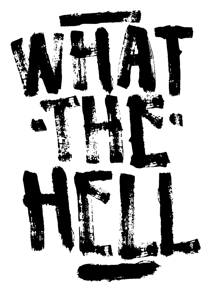 What The Hell Text Art