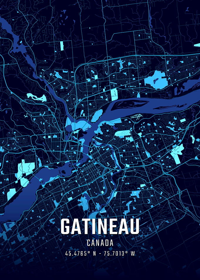 Gatineau Midight City Map