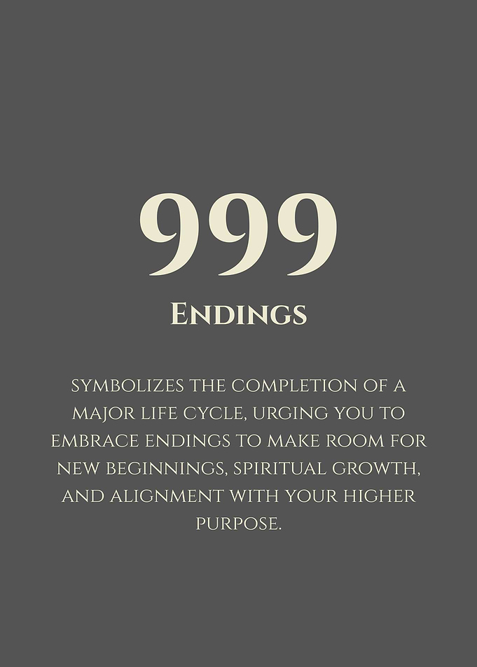 999 - Endings