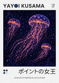 Yayoi Kusama Jellyfish Art