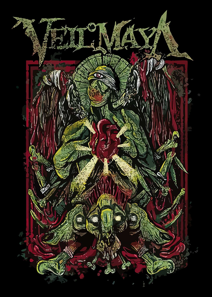 Veil of Maya Band Logo with Demonic Figure