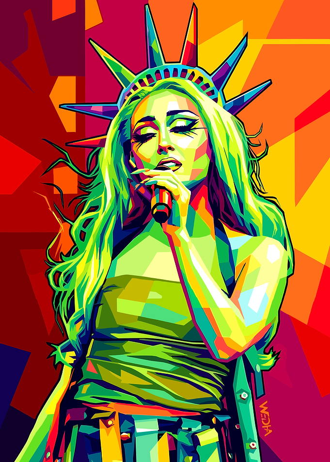 Pop Art Statue of Liberty Singer