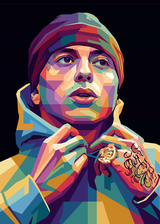 Colorful Portrait of a Central Cee