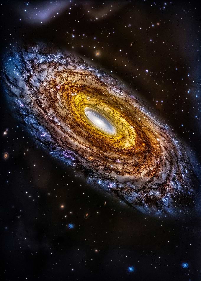 Spiral Galaxy in Deep Space