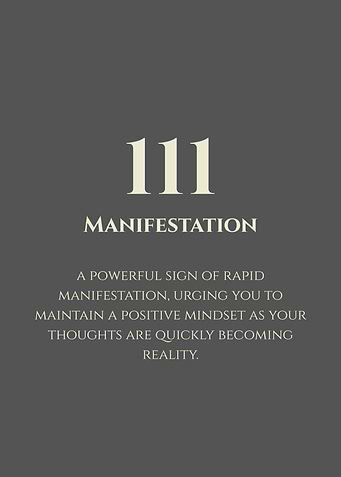 111 - Manifestation