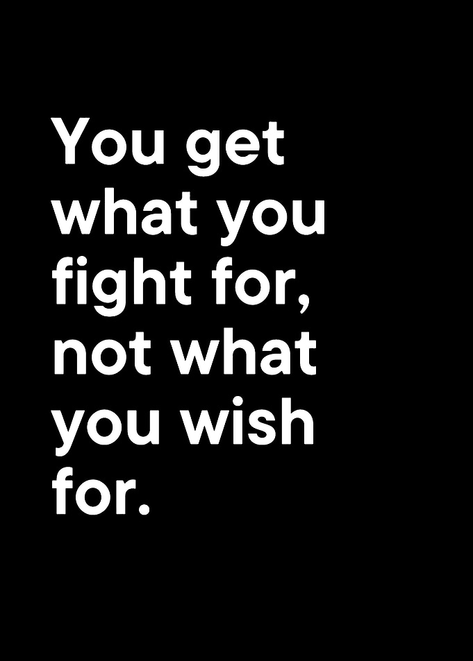 Inspirational Quote on Black Background