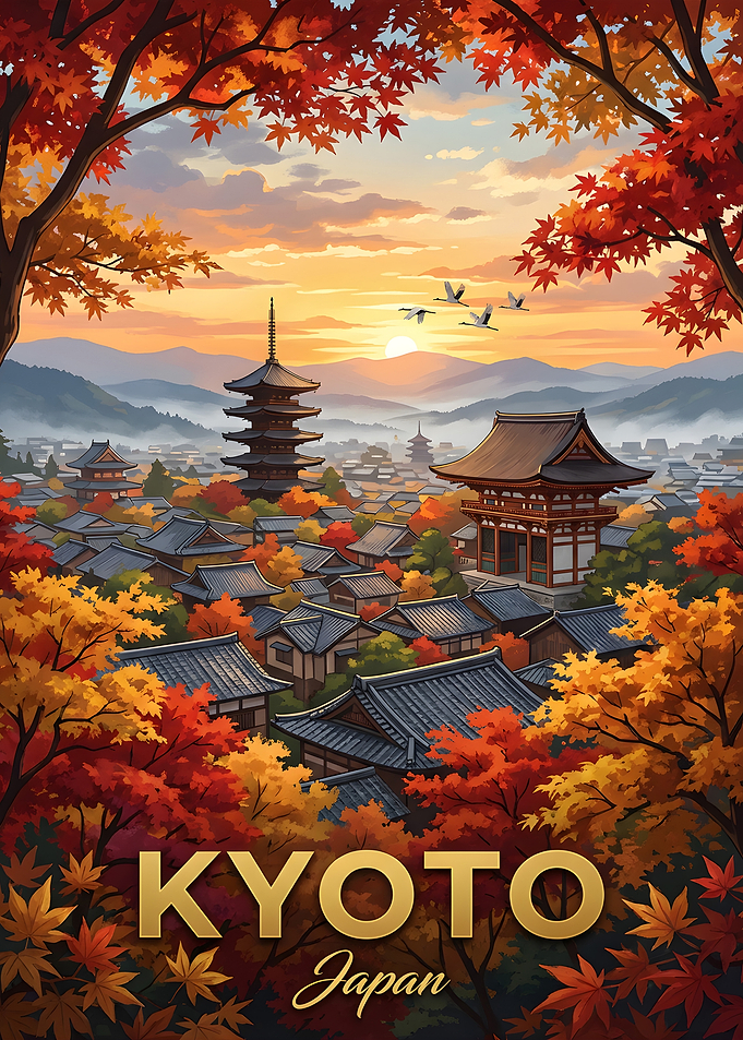 Kyoto Japan Autumn Scenery