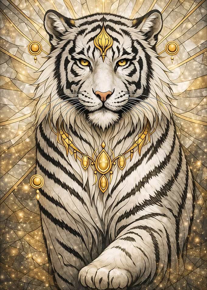 Majestic White Tiger