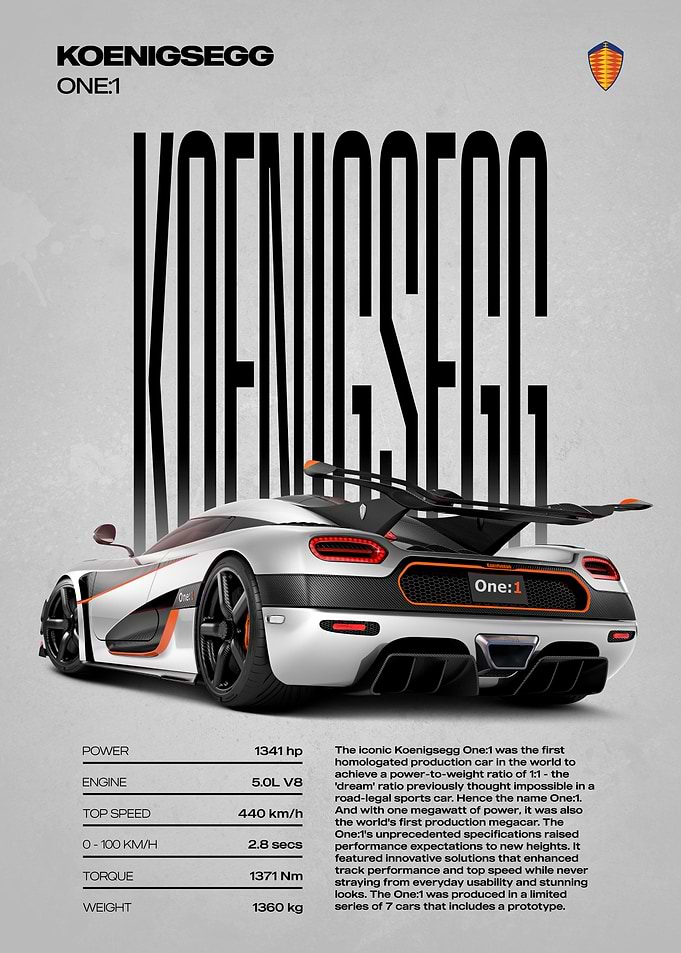 Koenigsegg One:1 Supercar