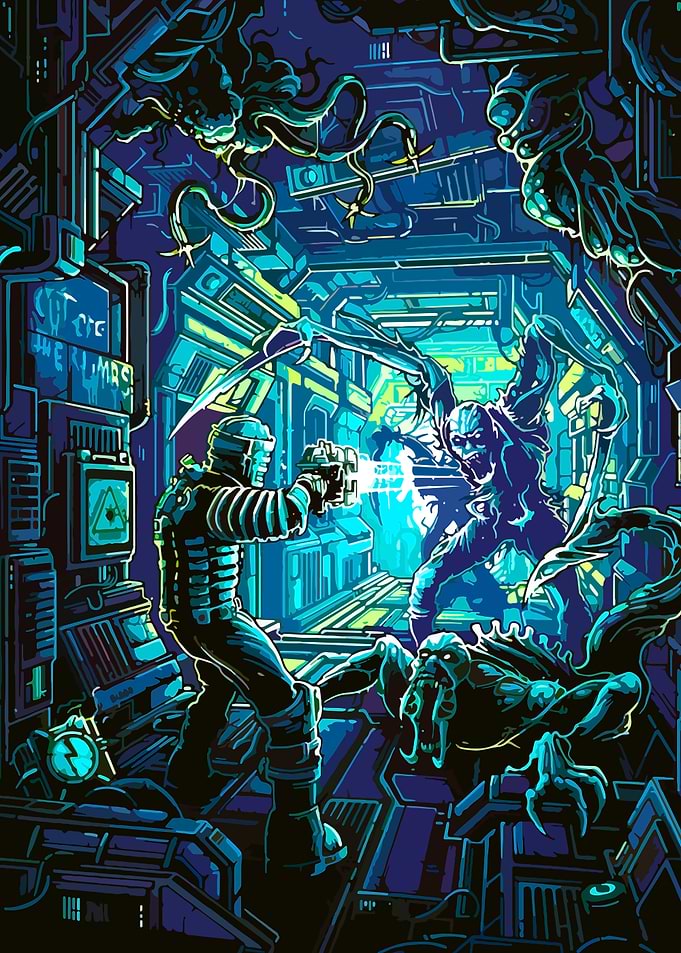 Dead Space Necromorph Battle
