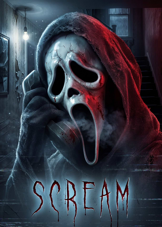 Scream Ghostface Holding Phone