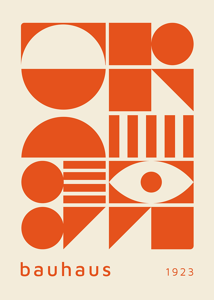 Bauhaus 1923 Geometric Poster