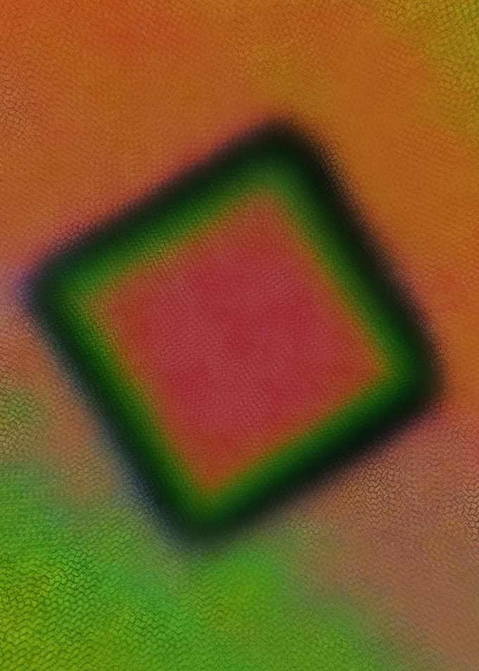 Abstract Diamond Shape with Gradient Colors